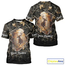 Load image into Gallery viewer, Personalized Whitetail Deer Hunting Camo 3D Print Custom Name Shirts, Hunting Gifts NBT85