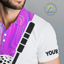 Load image into Gallery viewer, Hologram Golf Pattern Mens Polo Golf Shirts Custom Golf Team Shirts Golfer Outfit, Golf Gifts NBT699