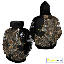 Load image into Gallery viewer, Mallard Duck Custom Camo 3D Hunting Shirts Best Hunting Clothes For Duck Hunting Season NBT264