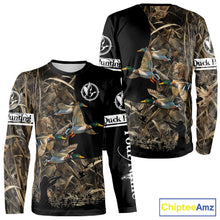 Load image into Gallery viewer, Mallard Duck Custom Camo 3D Hunting Shirts Best Hunting Clothes For Duck Hunting Season NBT264