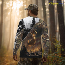 Load image into Gallery viewer, Whitetail Deer Hunting US Flag Camouflage Custom 3D Shirts, Personalized Deer Hunting Shirt NBT196
