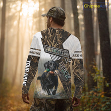 Load image into Gallery viewer, Black Lab Retriever Mallard Duck Hunting Camouflage Shirts, Duck Hunting Camo Shirt NBT199