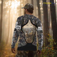 Load image into Gallery viewer, Whitetail Deer Custom Name 3D Printed Long Sleeve Hoodies, Deer Hunting Shirt, Hunting Season NBT304