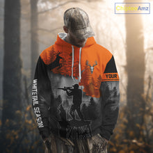 Load image into Gallery viewer, Beautiful Deer Hunting Burnt Orange Hoodie, Longsleeve Shirt, Perfect Hunting Gifts NBT09