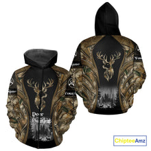 Load image into Gallery viewer, Brown Camo Deer Hunting 3D Prints Custom Name Shirts, Deer Hunting Clothes, Hunting Gifts NBT111