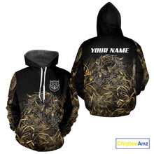 Load image into Gallery viewer, Wild Boar Hunting Camouflage 3D Custom Name Shirts, Custom Boar Hunting Gifts NBT207