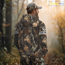 Load image into Gallery viewer, Personalized Whitetail Deer Hunting Fall Season Camo Printing Shirts Deer Hunting Gift Hoodie NBT323