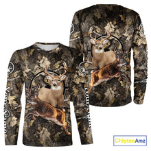 Load image into Gallery viewer, Whitetail Deer Custom Name 3D All Over Printed Shirts, Deer Hunting Clothes, Hunting Season NBT334