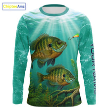 Load image into Gallery viewer, Custom Bluegill Fishing Jerseys, Bluegill Long Sleeve Tournament Fishing Shirt For Team NBT860