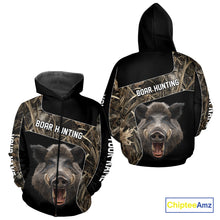 Load image into Gallery viewer, Custom Wild Boar Hunting Camo 3D Shirts, Boar Hunting Gifts, Boar Hunting Shirts for Hunter NBT158