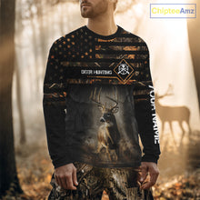 Load image into Gallery viewer, Deer Hunting Orange Camo US Flag All Over Print Custom Name, Hunting Gifts for Men NBT246