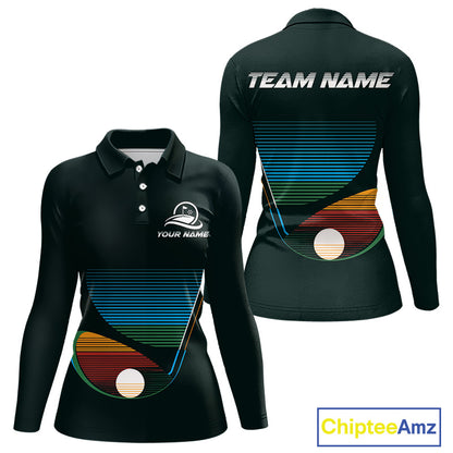 Custom Golf Team Polo Shirt For Women With Colorful Club Design, Matching Golf Shirt For Team NBT780