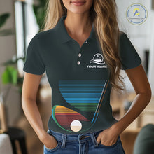 Load image into Gallery viewer, Custom Golf Team Polo Shirt For Women With Colorful Club Design, Matching Golf Shirt For Team NBT780