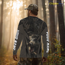 Load image into Gallery viewer, Boar Hunting Custom Name Brown Camouflage Hunting Clothes, Boar Hunting Outfit, Hunting Gifts NBT169