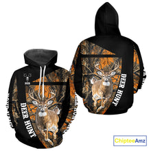 Load image into Gallery viewer, Custom Orange Camo Personalized Hunting Shirts for Men, Deer Hunting Clothes, Hunting Gifts NBT187