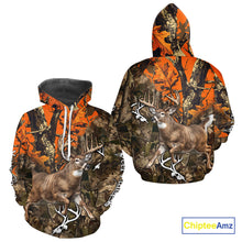 Load image into Gallery viewer, Personalized Whitetail Deer Hunting Camo Full Printing Shirts Deer Hunting Gift for Hunters NBT272