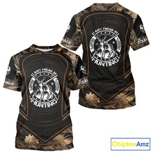 Load image into Gallery viewer, Brown Camouflage Deer Hunting 3D Printing Custom Name Shirts, Deer Hunting Apparel, Hunting Gifts NBT213