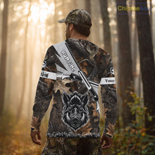 Load image into Gallery viewer, Wild Boar Hunting Rifle Vector 3D Printed Custom Name Shirts, Boar Hunting Clothing, Hunting Gifts NBT219