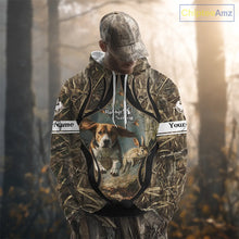 Load image into Gallery viewer, Personalized Rabbit Hunting Beagle Dog 3D All Over Printed Shirts, Hunting Clothes for Men NBT326