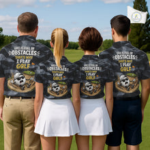Load image into Gallery viewer, Four people wearing matching golf-themed shirts on a golf course.