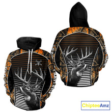 Load image into Gallery viewer, Custom Whitetail Deer Hunting Orange Camouflage with Buck Head 3D Printed Shirts, Hunting Gifts NBT226