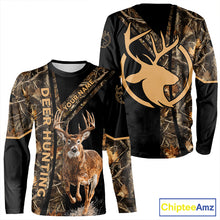 Load image into Gallery viewer, Personalized Whitetail Deer Hunting 3D All Over Printed Hoodie Brown Camouflage NBT250