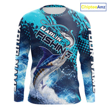 Load image into Gallery viewer, Thunder Lightning Marlin Performance Fishing Shirts, Marlin Offshore Fishing Shirts NBT452