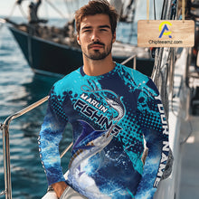 Load image into Gallery viewer, Thunder Lightning Marlin Performance Fishing Shirts, Marlin Offshore Fishing Shirts NBT452