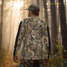 Load image into Gallery viewer, Deer Hunting Camouflage Customize Name 3D All Over Printed Shirts Hunting Outfits for Hunters NBT117