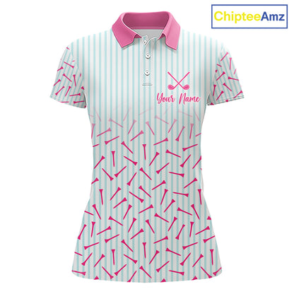 front view of best mom golf polo shirt custom face mother’s day gift