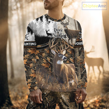 Load image into Gallery viewer, Custom Whitetail Deer Hunting Camouflage Deer Hunter Custom Name Shirt, Hunting Gift NBT291
