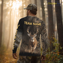 Load image into Gallery viewer, Custom Brown Camo with US Flag Deer Hunting Shirts for Men, Deer Hunting Clothes, Hunting Gifts NBT52
