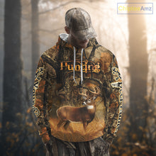 Load image into Gallery viewer, Whitetail Deer 3D All Over Printed Fall Season Camo Custom Name Best Gifts for Hunters NBT69