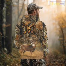 Load image into Gallery viewer, Whitetail Deer 3D All Over Printed Fall Season Camo Custom Name Best Gifts for Hunters NBT69