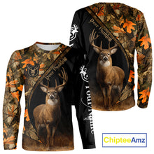 Load image into Gallery viewer, Whitetail Deer Hunting Orange Camouflage Shirts for Men, Hunting Clothes for Deer Hunting Season NBT105