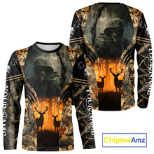 Load image into Gallery viewer, Best Deer Hunting Camo Grim Reaper Shirts - Deer Hunting Clothes, Big Game Hunting Gifts for Men NBT49
