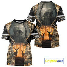 Load image into Gallery viewer, Best Deer Hunting Camo Grim Reaper Shirts - Deer Hunting Clothes, Big Game Hunting Gifts for Men NBT49