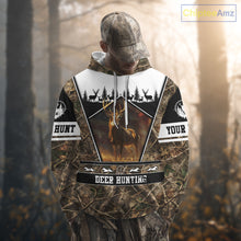Load image into Gallery viewer, Whitetail Deer Camo 3D All Over Printed Shirts, Deer Hunting Crew Outfit, Hunting Gifts NBT63