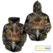 Load image into Gallery viewer, Personalized Mule Deer Hunting Forest Camo 3D All Over Printed Shirts, Best Deer Hunting Gifts for Men NBT77