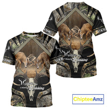 Load image into Gallery viewer, Personalized Mule Deer Hunting Forest Camo 3D All Over Printed Shirts, Best Deer Hunting Gifts for Men NBT77