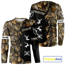 Load image into Gallery viewer, Custom Deer Hunting Fall Camo Shirts for Men, Hunting Gifts, Camouflage Deer Hunting Shirts NBT84
