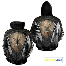Load image into Gallery viewer, Beautiful Whitetail Deer Hunting Dark Camo 3D All Over Printed Shirts, Hunting Gifts for Men NBT86