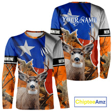 Load image into Gallery viewer, Deer Hunting Orange Camo Texas Flag 3D All Over Print Shirts - Gift Ideas for Hunter NBT24