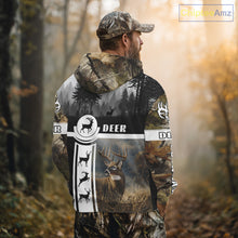 Load image into Gallery viewer, Deer Hunting Brown Camouflage Custom Shirts, Camouflage Deer Shirt, Hunting Gifts NBT74
