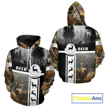 Load image into Gallery viewer, Deer Hunting Brown Camouflage Custom Shirts, Camouflage Deer Shirt, Hunting Gifts NBT74
