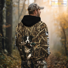 Load image into Gallery viewer, Custom Border Collies Duck Hunting Camo 3D Printed Shirts, Duck Hunting Apparel, Hunting Gifts NBT191