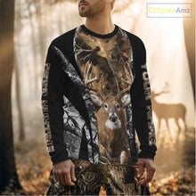 Load image into Gallery viewer, Whitetail Deer 3D All Over Printed Fall Season Camo Hoodie Custom Name Shirt NBT314