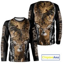 Load image into Gallery viewer, Whitetail Deer 3D All Over Printed Fall Season Camo Hoodie Custom Name Shirt NBT314