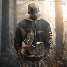 Load image into Gallery viewer, Beautiful Mallard Duck Hunting 3D Print Camouflage Shirts, Duck Hunting Clothes NBT208