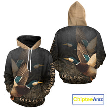 Load image into Gallery viewer, Beautiful Mallard Duck Hunting 3D Print Camouflage Shirts, Duck Hunting Clothes NBT208